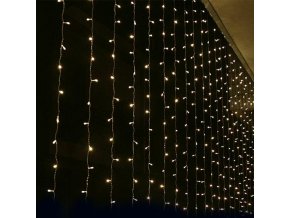 LED-Lichtvorhang 3m, 480LED, 20 x Abzweig, 3m Abzweiglänge, WW, mit Adapter [X08480121]