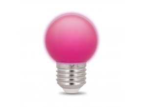 Forever Light 5er Set LED Leuchtmittel E27, G45, 2W, pink [RTV100008]