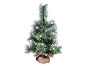 Solight Weihnachtsbaum 45cm, 15LED, 3xAA, IP44, Timer [1V238]