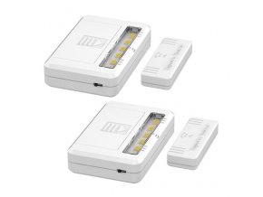 Solight LED-Leuchten für Schränke, Kommoden und Schubladen, 40lm, 2xAAA, 2 Stück im Paket [WL908]