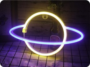 Forever Light Neon LED Dekoration - Saturn, 3xAA/USB [RTV100228]