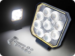LED-Arbeitsscheinwerfer 20W, 1133lm, quadratisch, 9xLED, 12V/24V [L0177]