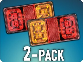 Heckleuchte 16xLED für LKW, 12-24V, links/rechts/2-PACK! [L2295]