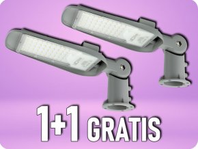 150W LED-Öffentliche Beleuchtung mit verstellbarem Adapter, 15000lm, 100lm/W, 75°, IP65, IK08, 6kV, 4000K, 1+1 GRATIS! [201088]