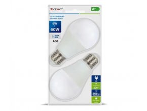 E27 LED-Lampe 9W (806lm), 3-Stufen-Dimmung, A60, tagweiß PAKET 2STK 4000K