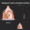 1064 5 led pendelleuchte e27 rosegold 230mm
