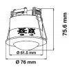 1238 1 pir decke sensor