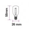 LED Glühbirne - 2W Filament ST26 (Lichtfarbe Kaltweiß)