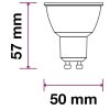 LED Strahler - 5W GU10 SMD  Kunststoff 320Lm  110° (Lichtfarbe Kaltweiß)