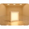 LED-Oberfläche mit Netzteil, 12W, 900lm, quadratisch