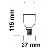 LED Glühbirne - 9W E14 T37 Kunststoff (Lichtfarbe Kaltweiß)