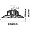 100W LED High Bay UFO A++ Meanwell  5 Jahre Garantie 90° (Lichtfarbe Kaltweiß)