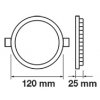 SLIM LED Panel 6W, 420lm, Nickel satiniert (Lichtfarbe Kaltweiß)