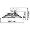 50W SMD Highbay  Gehäuse  120'D (Lichtfarbe Kaltweiß)