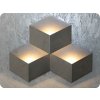Wandleuchte, drei, BLACK 9W (990LM) (Lichtfarbe Neutralweiß)