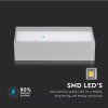 9W LED Wandleuchte, UP & DOWN, grau, IP65