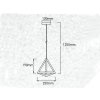 Geometrische Hängelampe Matt Schwarz Dreieck (Farba schwarz)