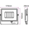 30W LED Flutlicht/Scheinwerfer SMD SAMSUNG CHIP Grau Gehäuse 6400K (Lichtfarbe Kaltweiß)