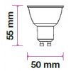 LED Strahler – 6W GU10 Kunststoff Linse Abdeckung 6400K CRI 95+ (Lichtfarbe Kaltweiß)