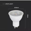 LED Strahler SAMSUNG CHIP - GU10 6.5W gewellt Kunststoff 110`D