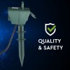 20144 3 gartenstange 4 steckdosen 3g 1 5mmx3m ip44 max 3500 w grun