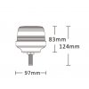 LED Warnleuchte, Schraube, 25W, 12/24 V, R10 R65 [ALR0076]