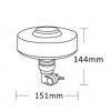 LED-Warnleuchte UFO2 flex 36W, 12/24V, R10 R65 [ALR0078]