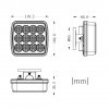 LED-Warnleuchte 5W mit Magnet, Zigarettenanzünderstecker, 3.5 m Kabel, 12/24V [LW0044]