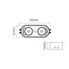 LED-Modul 2W, 190LM, 12V, 6000-6500K, 170°, LED line [243417]