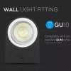 LED-Wandleuchte 2xGU10, UP & DOWN, Aluminium, IP44