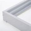 Solight Aluminium Silber Rahmen für Paneelmontage mit den Maßen 295x1195mm, für Decke/Wand, Höhe 68mm [WO907-S]