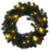 Adventskranz, Ø30cm, 15LED, 3xAA, IP44, Timer [1V239]