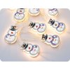 LED-Schneekette, Metall, 1,35m, 10LED, 3xAA, warmweiß, ohne Funktionen, transparentes Kabel [XMSNMAN102A]