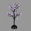LED-Baum auf dem Tisch, Silikonblumen, 3xAA, 25LED, lila licht, IP20 [X1025811]