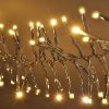 Solight LED Outdoor Weihnachtskette mit Fernbedienung, Cluster, 5m, 576 LEDs, 8 Funktionen, Timer, IP44, warmweiß [1V11-WW]