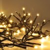 Solight LED Outdoor Weihnachtskette mit Fernbedienung, Cluster, 5m, 576 LEDs, 8 Funktionen, Timer, IP44, warmweiß [1V11-WW]