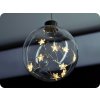 LED Weihnachtskugel Glas, 10LED, 2xAA, IP20 [1V204]