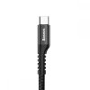Baseus Fish Eye Spiral USB Lade-/Datenkabel auf USB-C, 2A, 1m, Schwarz [CATSR-01]