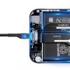 Baseus Fish Eye Spiral USB Lade-/Datenkabel auf USB-C, 2A, 1m, Schwarz [CATSR-01]