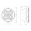 LED Arbeitsscheinwerfer rund 14W, 700LM, 4xLED, 12/24V, IP67, 6500K [L0094F-1]