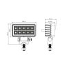 LED-Arbeitsscheinwerfer 15W, 1600LM, 10xLED, 12/24V, IP67 [L0167]