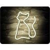 Forever Light Neon LED Dekoration - KATZE, warmweiß, 3xAA/USB [RTV100209]