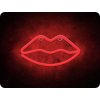 Forever Light Neon LED Dekoration - rote Lippen, 3xAA/USB