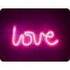 Forever Light Neon LED Dekoration - LOVE, rosa, 3xAA/USB