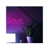 Forever Light Neon LED Dekoration - LOVE, rosa, 3xAA/USB