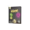 Forever Light Neon LED Dekoration - KATZE PINK, 3xAA/USB