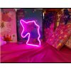 Forever Light Neon LED Dekoration - Einhorn pink, 3xAA/USB