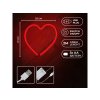 Forever Light Neon LED-Dekoration Herz, rot, 3xAA/USB [RTV100214]