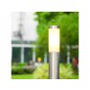 LED-Gartenlampe 1XE27 80cm ,  IP44 , Satin-Nickel