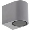 LED-Wandleuchte 1xGU10, IP54, grau [SLIP007007]